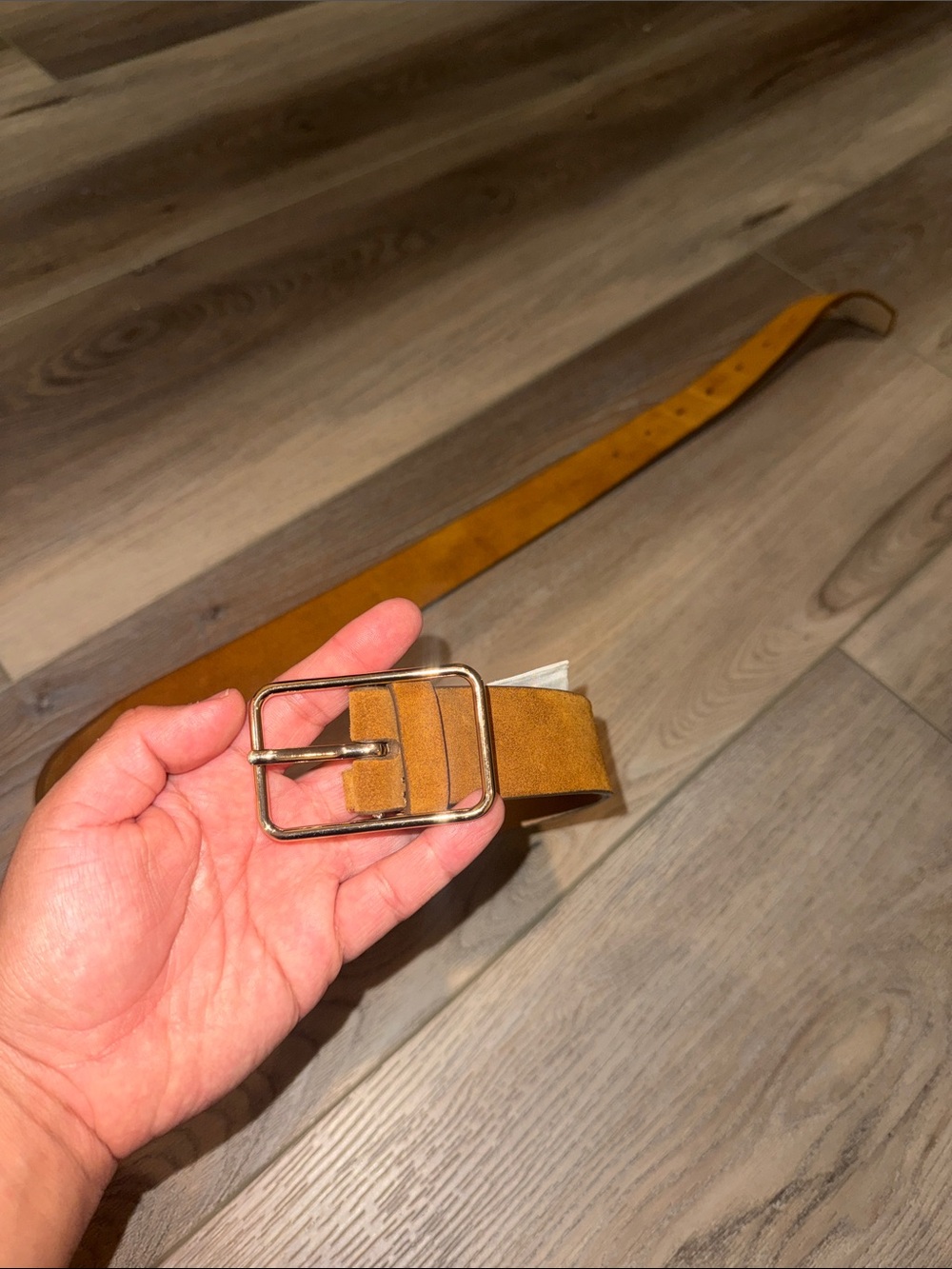Abercrombie & Fitch Suede Leather women’s Belt in Tan